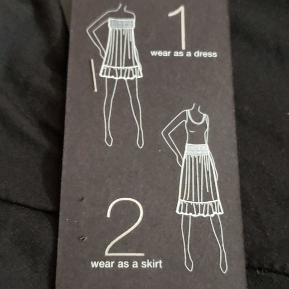 I.N.C Black & White Covertible Dress/ skirt - Picture 4 of 5